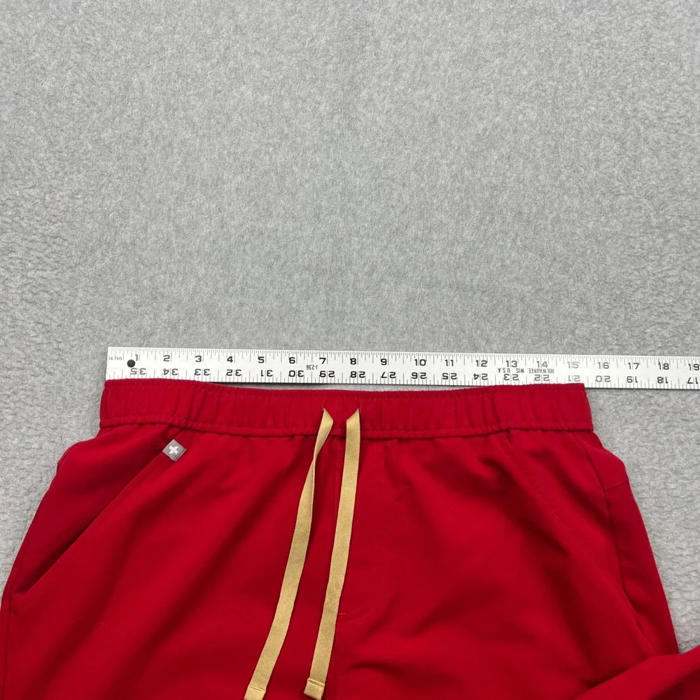 FIGS Tansen Jogger Scrub Pants Mens Medium Tall Red Technical Stretch MXXSW2004T